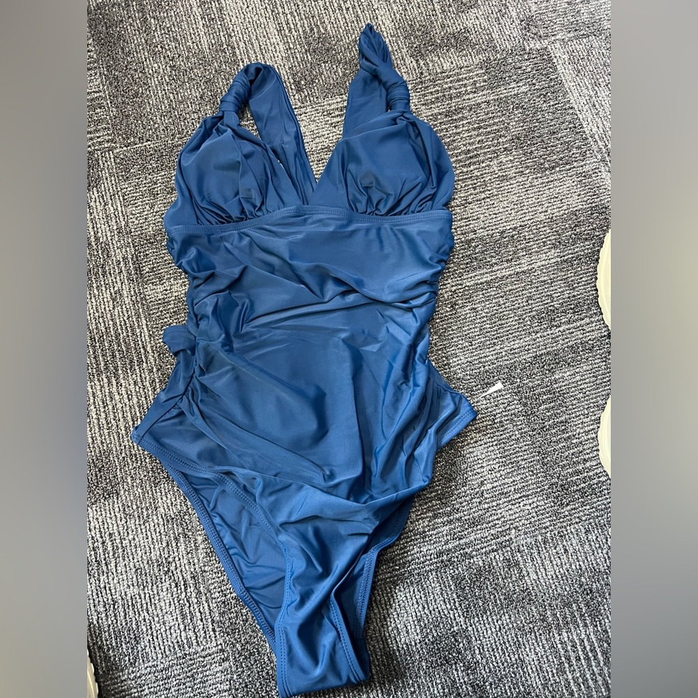 Cupshe Blue One-Piece Swimsuit